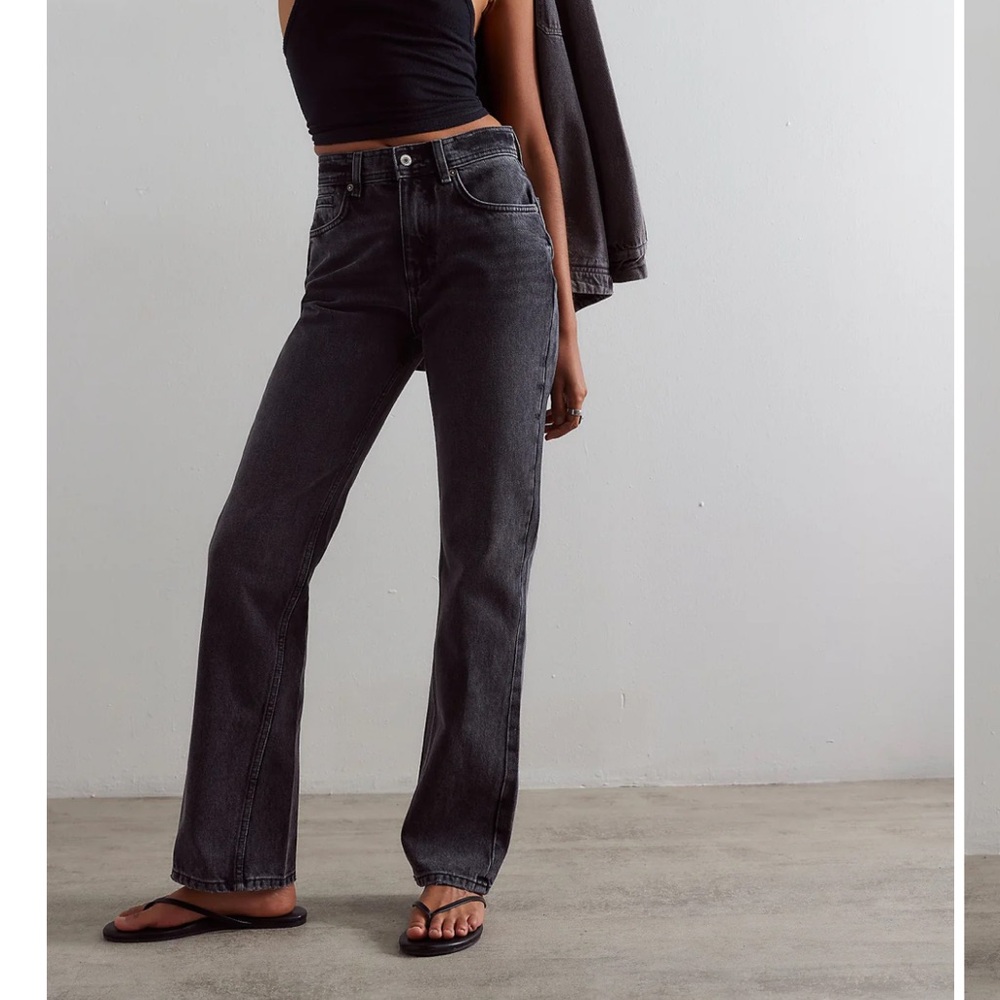 Free People We The Free Xena High Rise Slim Straight Size 32